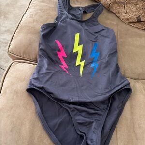 Kids Swim One Piece with Lightning Design
